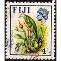 Fiji 1971 Flowers 4c Used Stamp Queen Elizabeth...
