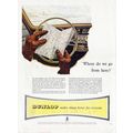 1954 Dunlop Tyres Full Page Vintage Magazine Ca...