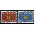 1963 Iceland - Europa set of 2 - Sc# 357-8 Mint NH