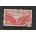 LEBANON 1947 SG 344 15p RED JOUNICH BAY FINE USED