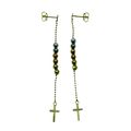 New Real 14 K Gold Multi Tone Beads Bead Chain ...