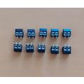 10 x 2 Way 10A Black Interlocking PCB Screw Ter...