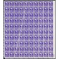 807, Mint NH 3¢ Sheet With Pre Printing Paper F...