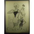 1957 Caltex of California Swimsuits Ad - Beach blossom maillots