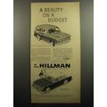 1957 Hillman Husky Station Wagon and Minx 4-Door Sedan Ad - A Beauty on a Budget