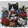 Handmade Diamond Art Christmas Card with Christ...