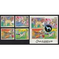 Somalia Greyhound Dogs 4v+MS 2003 MNH