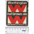 vintage Beer Mat - Worthington Nut Brown Ale - ...