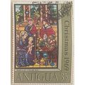Antigua 1969 Christmas stained Glass Windows 35...