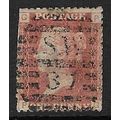 GB 1858 QUEEN VICTORIA 1d RED PLATE 149 OF USED...