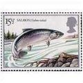 GB 1983 British River Fishes 15½p Atlantic Salm...