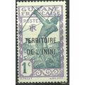 French Guiana (De L'Inini)1929 - SG117 - 1c blu...
