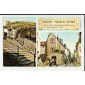 Yorkshire WHITBY Church Stairs Postcard by Denn...