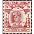 DOMINICAN REPUBLIC, Rafael Trujillo, white 1955, 2c