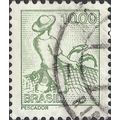 BRAZIL, Fisherman, green 1977, 10cruz