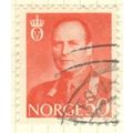 Norway 1959 - 50ore yellowish brown - King Olav...