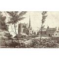 Lancashire ORMSKIRK Church Art Postcard (Horrocks)