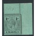 malta stamps george v watermark m crown ca sg81...