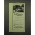 1930 German Tourist Ad - Bad-Nauheim