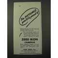 1943 Zeiss Ikon Cameras Ad - Pictures Be Proud Of
