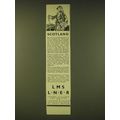 1933 LMS LNER Railways Ad - Scotland