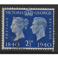 GREAT BRITAIN 1940 QUEEN VICTORIA & GEORGE VI 2...