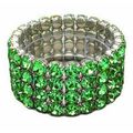 4-Line Swarovsky Crystal Stretchable Bracelet -...