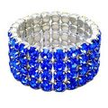 4-Line Swarovsky Crystal Stretchable Bracelet -...