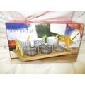 Le Regalo 10 Piece Serving Set, Moderate, Brown.
