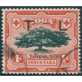 Tonga 1899 1d black & scarlet Royal Wedding SG5...