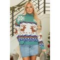 Canton Christmas Reindeer Snowflake Colorblock ...