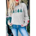 Gray 2-side Printed Christmas Tree Letter Graph...