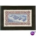 Zanzibar 1952 2/- Bright Blue & Deep Purple Mou...
