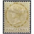 Dominica 1883 SG13 1/2d Olive-Yellow Mounted Mi...