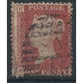 1858 SG43 1d Red Plate 190 Good/Fine Used "KK"