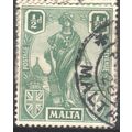 Malta 1922 - SG124 - ½d green - Malta Emblem - ...
