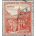 COLOMBIA, BRIDGE, Las Lajas Shrine, Narino, ora...