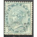 India stamps 1882 - SG 84 - QV ½a green used 4