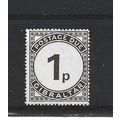 Gibraltar.D5 1p Sepia.Mounted Mint.Nov23