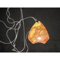Exquisite pink yellow brown crazy lace agate pe...