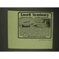 1908 Lasell Seminary Ad - Ten Miles From Boston