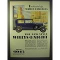 1929 Willys-Knight 70-B Car Ad - Master Designers