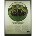 1966 IBM Computers Ad - 18 top international brains: one single-minded idea