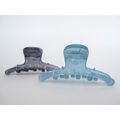 Small blue or gray hair claw clip for fine, thi...