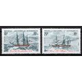 New Caledonia 466-467 MNH Sailing Ships Transpo...