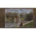 1906 fr Postcard - Boathouse, Roundhay Park - L...