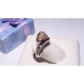 Estate .17ctw Natural Diamond Rose Gold Heart T...