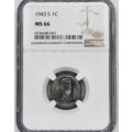 1943-S Steel Lincoln Wheat One Cent NGC Graded ...