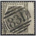 1873 SG125 6d Grey Good Used Wing Margin nice 8...