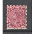India.SG115 1a Carmine.Fine Used.Mar16